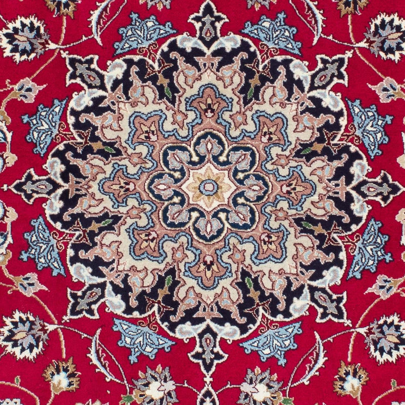 Tapis persan - Tabriz - Royal - 200 x 153 cm - rouge foncé