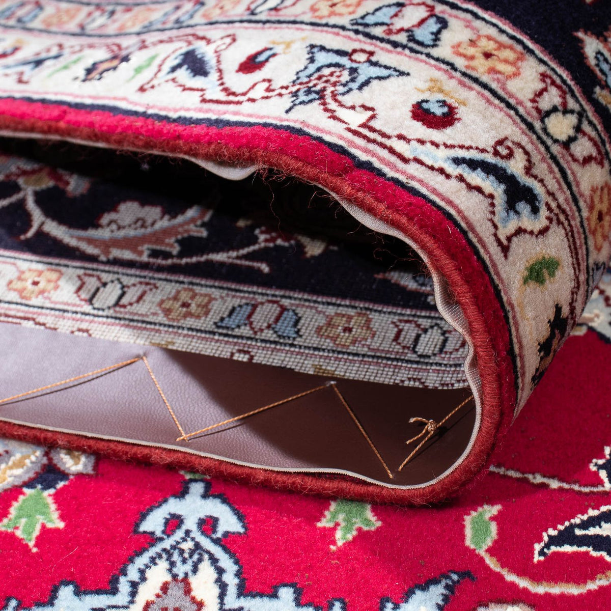 Tapis persan - Tabriz - Royal - 200 x 153 cm - rouge foncé