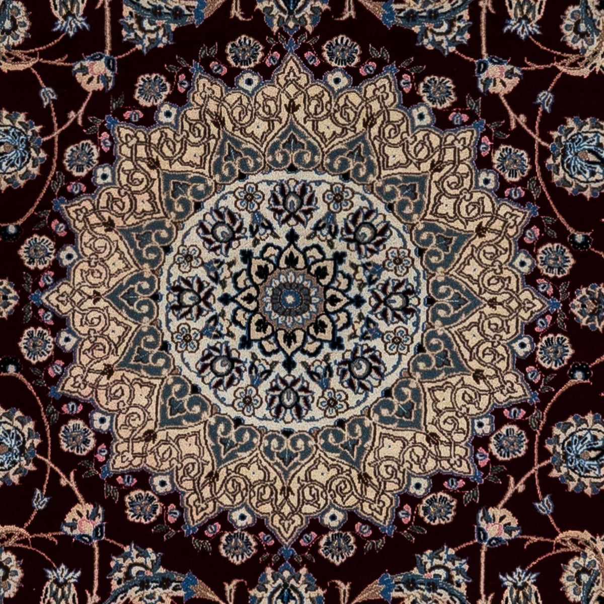 Tapis persan - Nain - Royal - 348 x 248 cm - noir