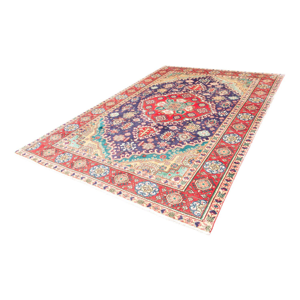 Tapis persan - Tabriz - 290 x 196 cm - bleu