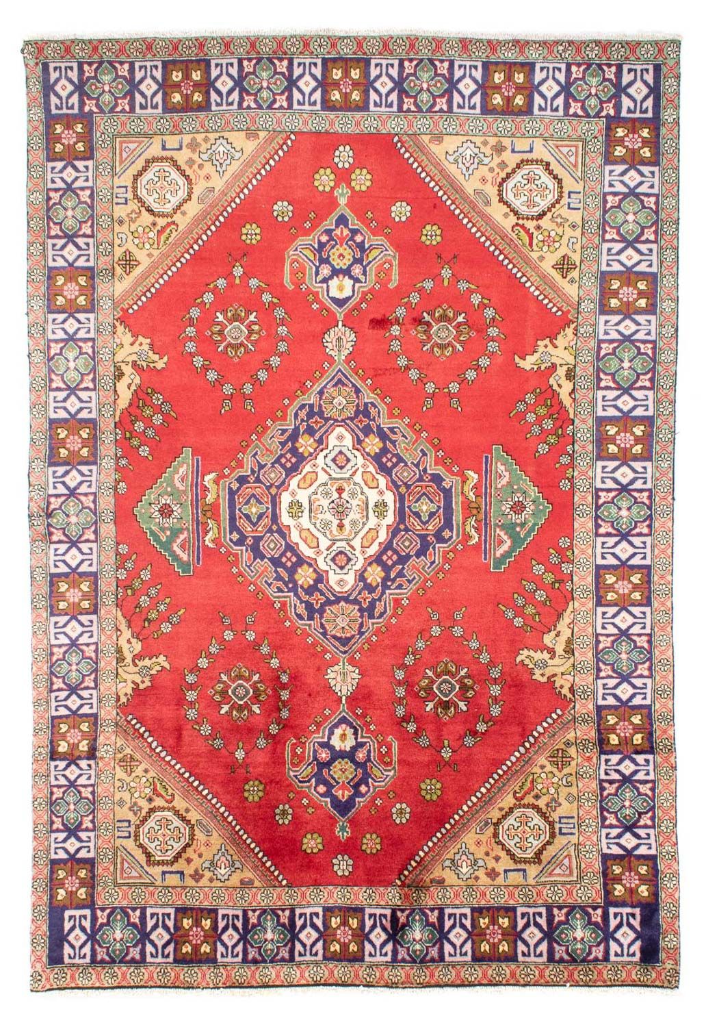 Tapis persan - Tabriz - 295 x 198 cm - rouge