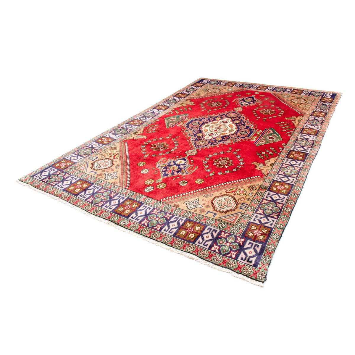 Tapis persan - Tabriz - 295 x 198 cm - rouge