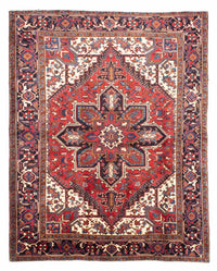 Tapis persan - Nomadic - 262 x 203 cm - rouge