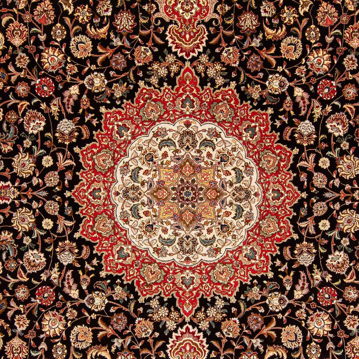 Tapis persan - Tabriz - 393 x 300 cm - rouge clair