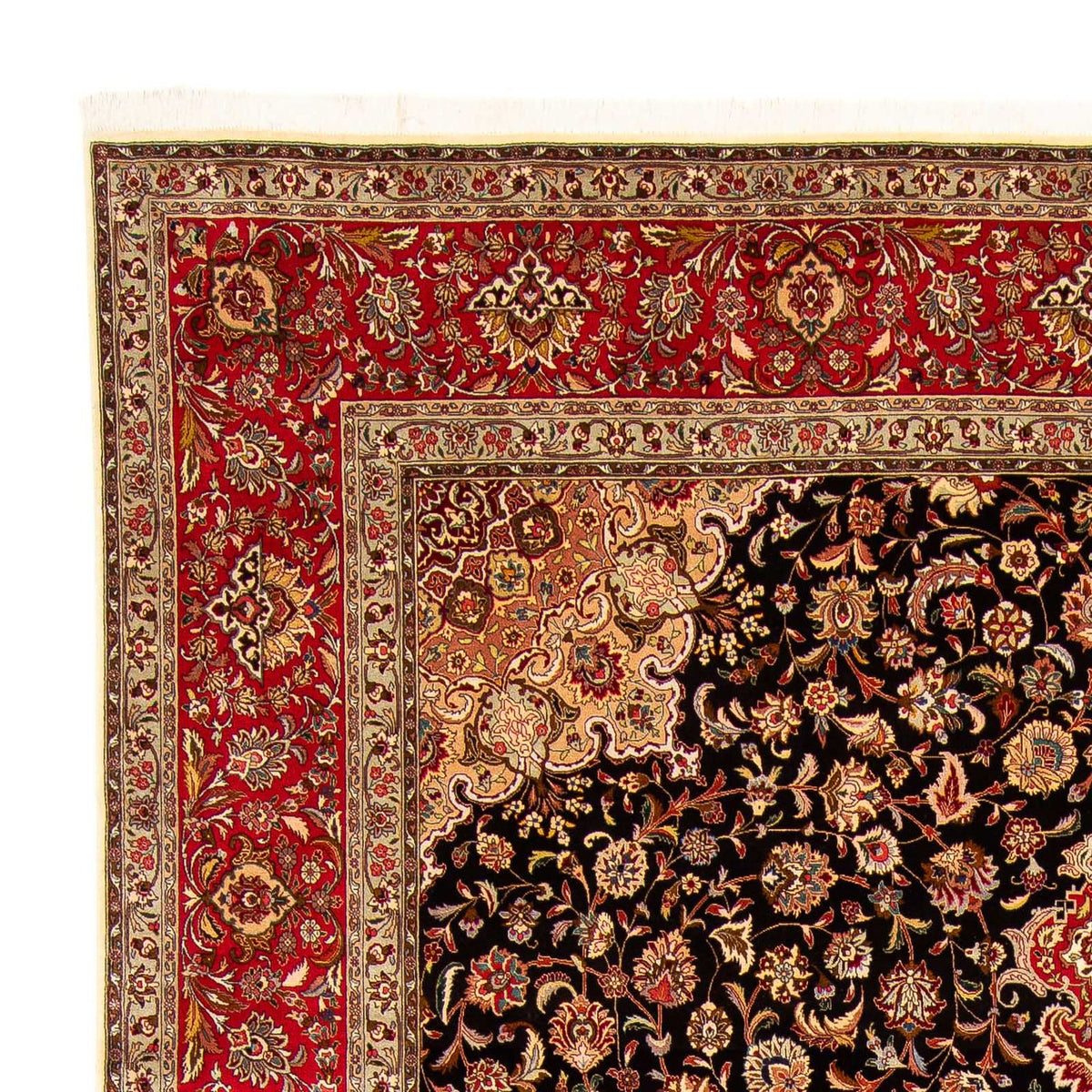 Tapis persan - Tabriz - 393 x 300 cm - rouge clair
