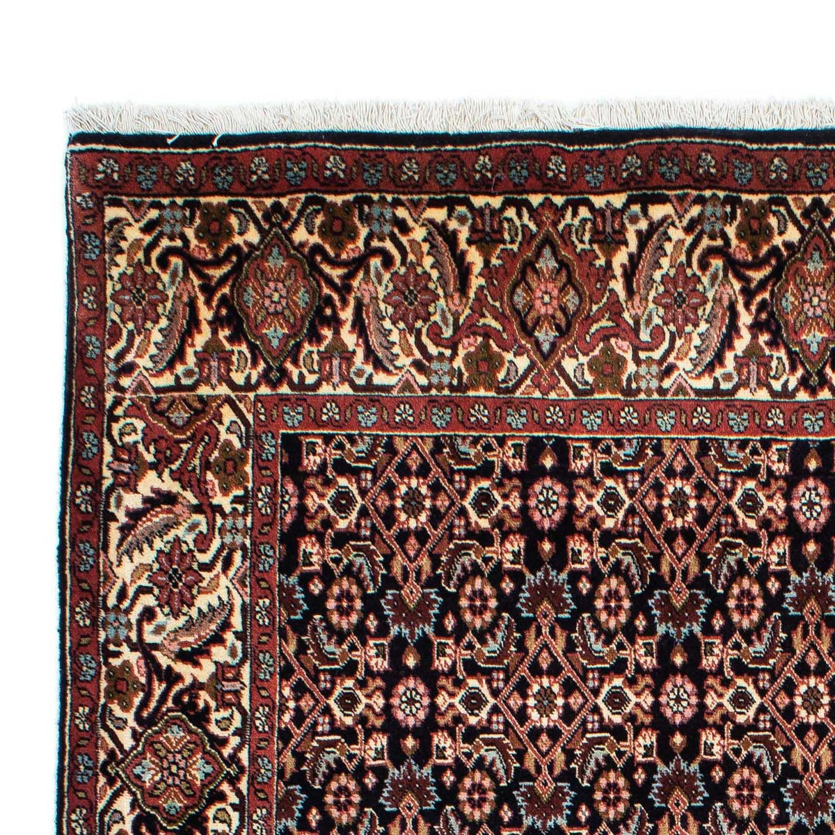 Tapis persan - Bidjar - 225 x 140 cm - bleu foncé