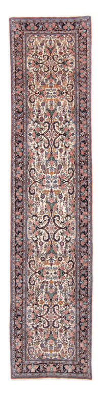 Tapis de couloir Tapis persan - Bidjar - 400 x 91 cm - beige