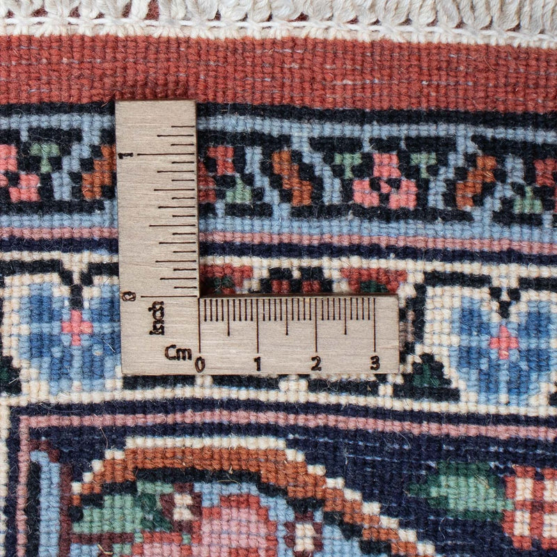 Tapis de couloir Tapis persan - Bidjar - 400 x 91 cm - beige