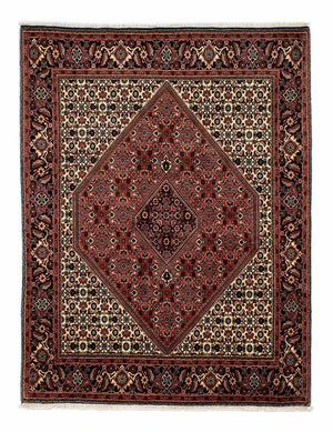 Tapis persan - Bidjar - 244 x 171 cm - rouge foncé