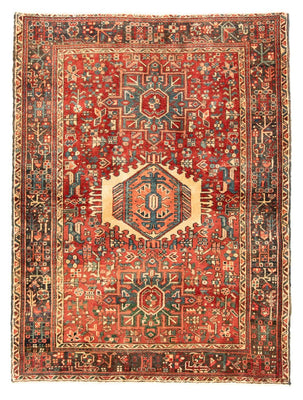 Tapis persan - Nomadic - 190 x 140 cm - rouge foncé