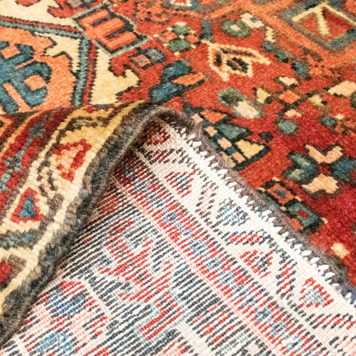 Tapis persan - Nomadic - 190 x 140 cm - rouge foncé