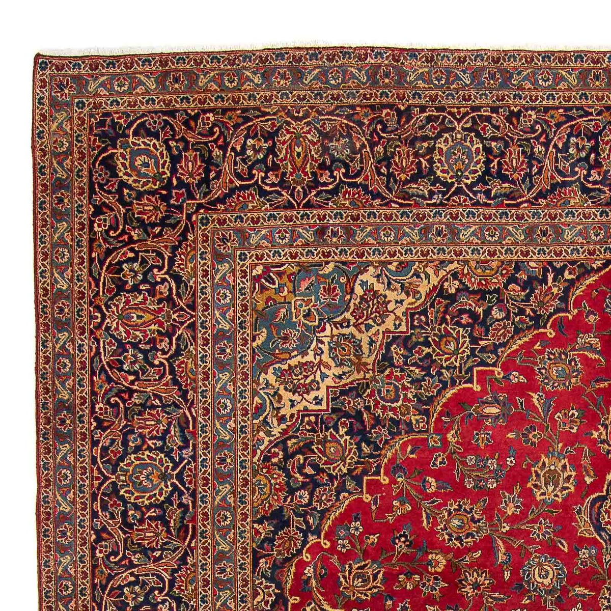 Tapis persan - Keshan - 421 x 302 cm - rouge