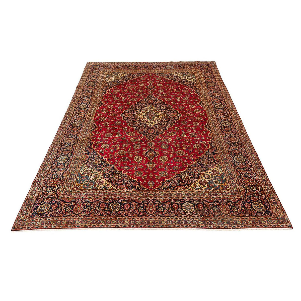 Tapis persan - Keshan - 421 x 302 cm - rouge