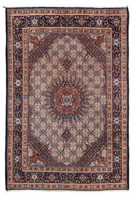 Tapis persan - Classique - 298 x 206 cm - bleu foncé