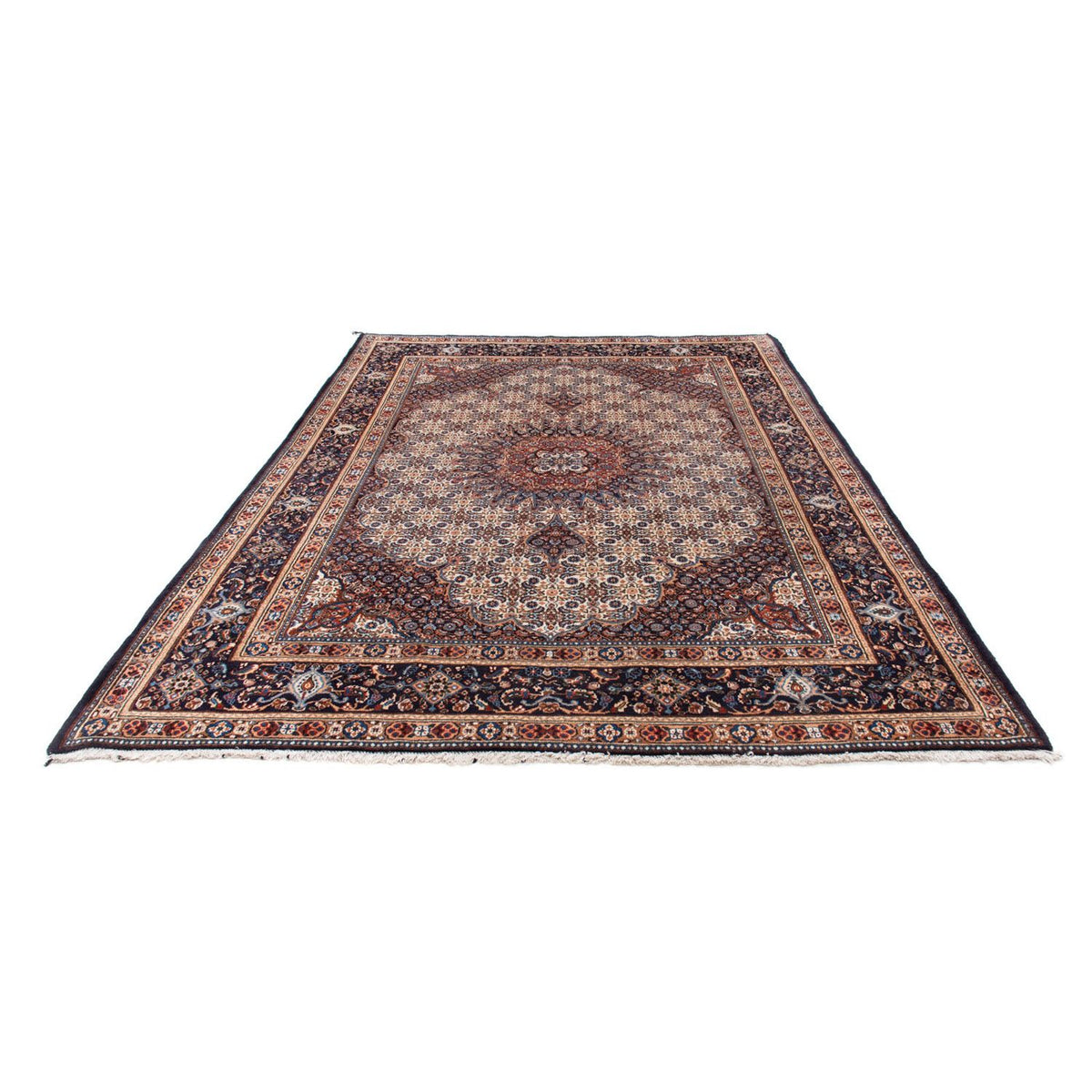 Tapis persan - Classique - 298 x 206 cm - bleu foncé