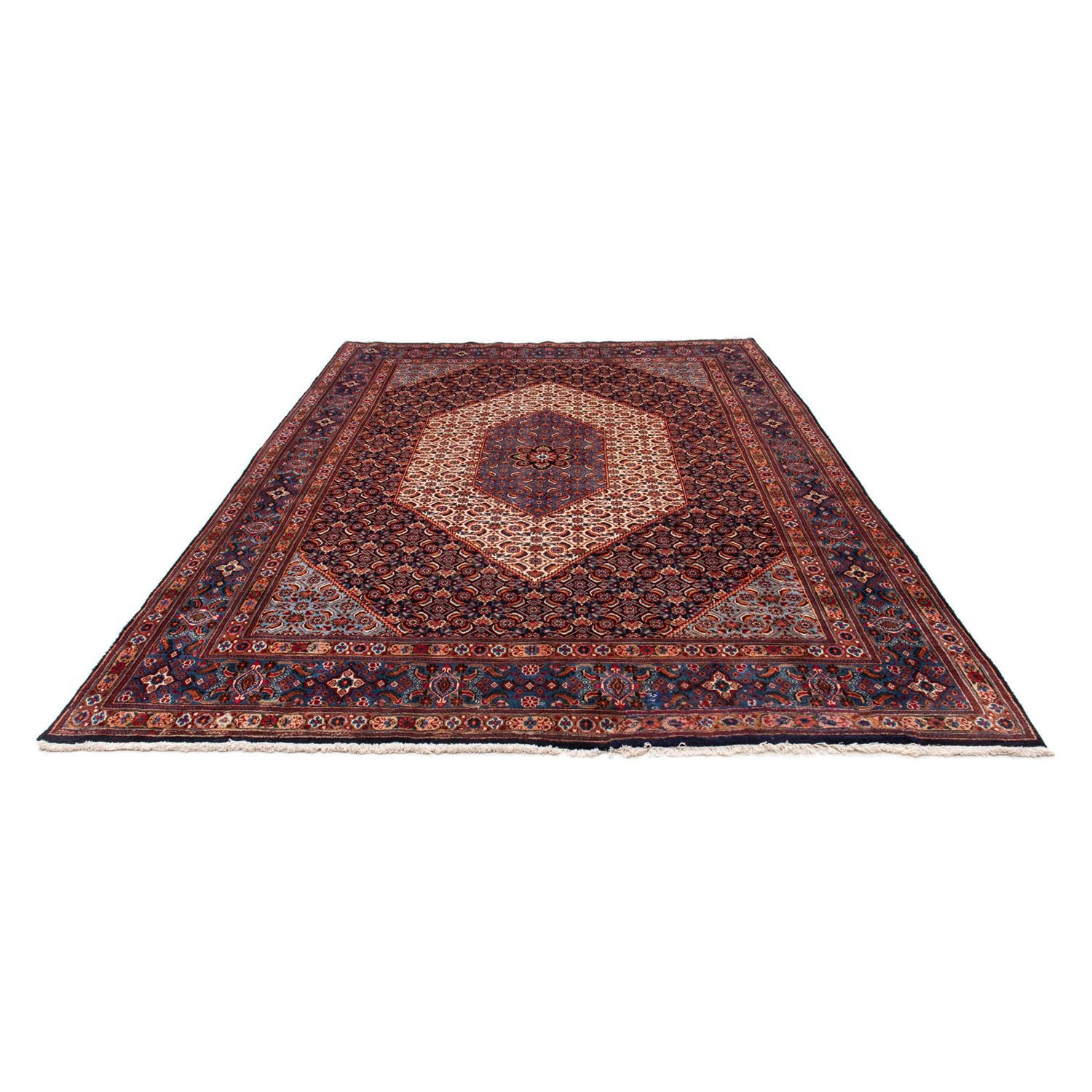 Tapis persan - Nomadic - 310 x 218 cm - bleu foncé