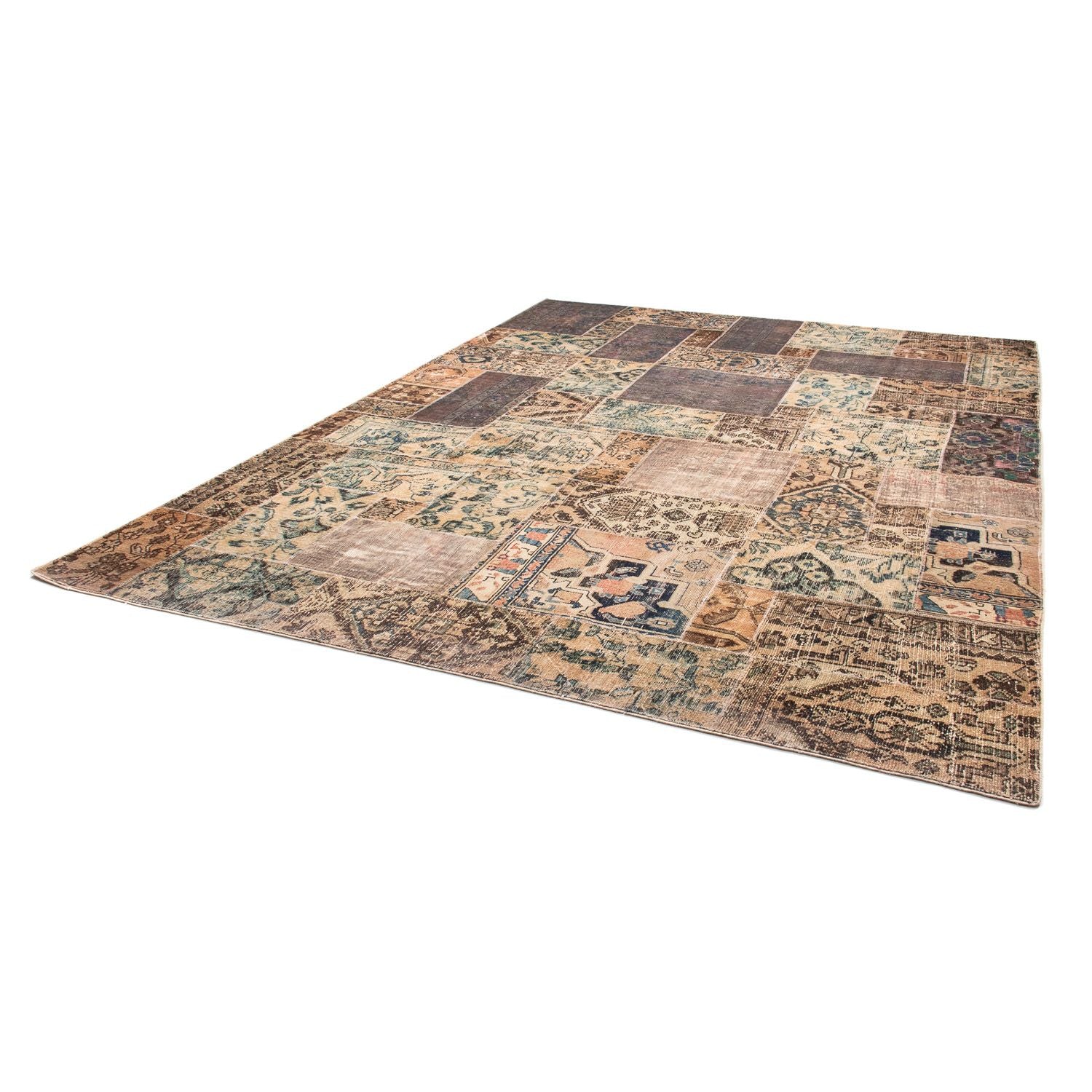 Tapis patchwork - 317 x 240 cm - multicolore