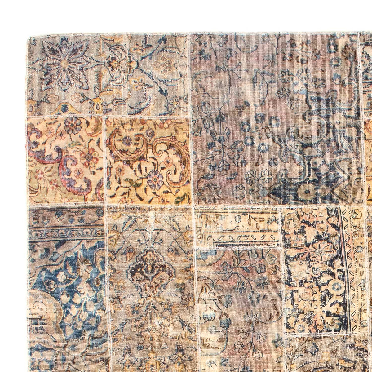 Tapis patchwork 240x303cm - Perserteppich Wollteppich