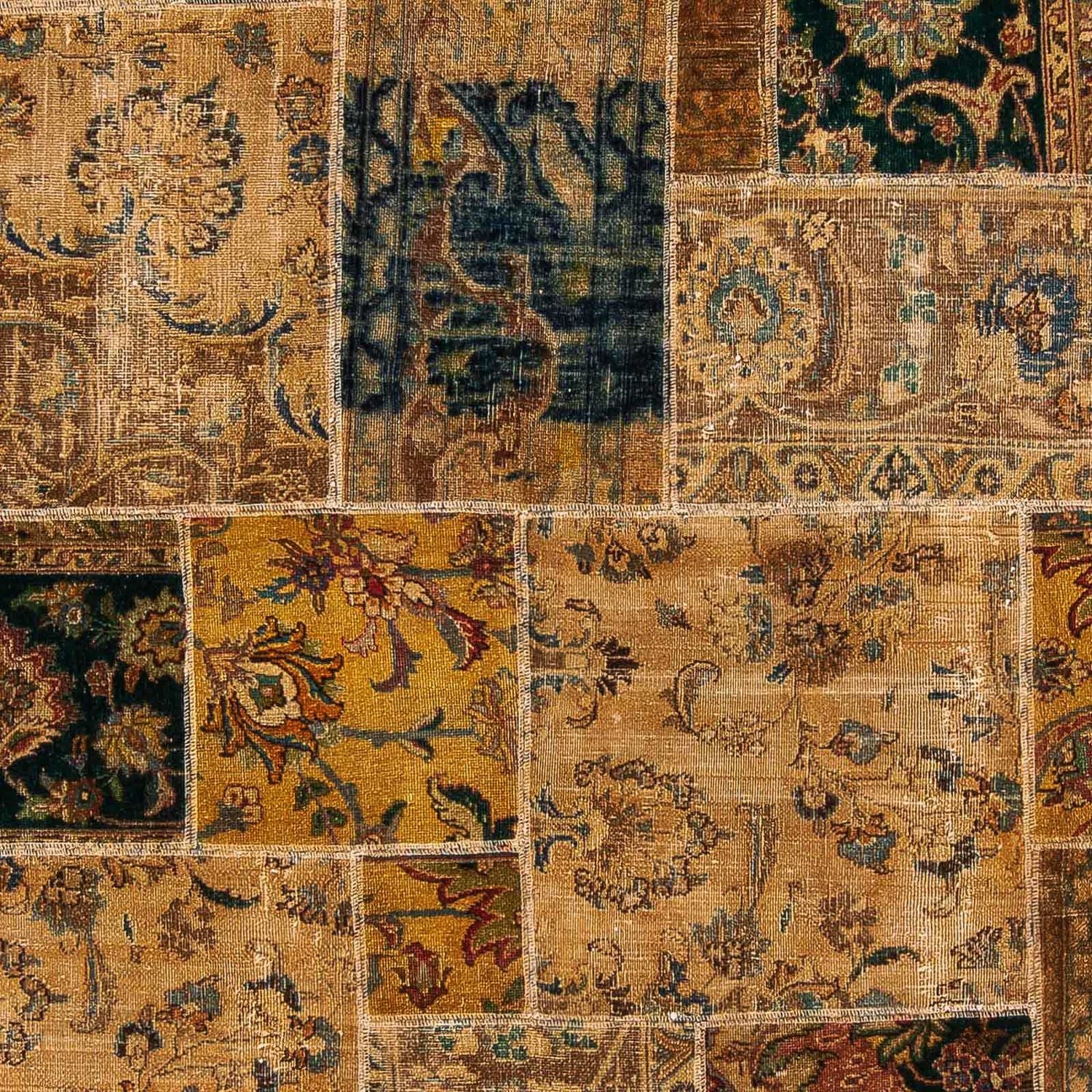 Tapis patchwork - 275 x 182 cm - multicolore