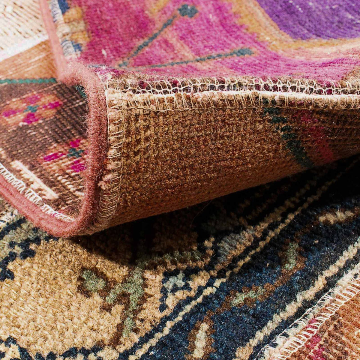 Tapis patchwork - 272 x 181 cm - multicolore