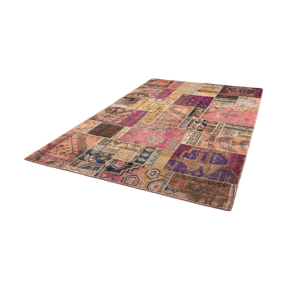Tapis patchwork - 272 x 181 cm - multicolore