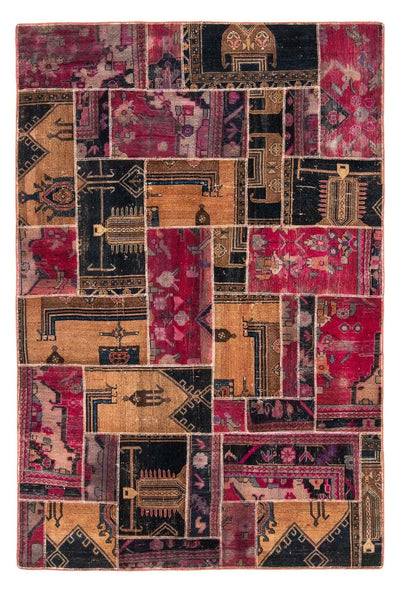 Tapis patchwork 164x244cm - Perserteppich Wollteppich