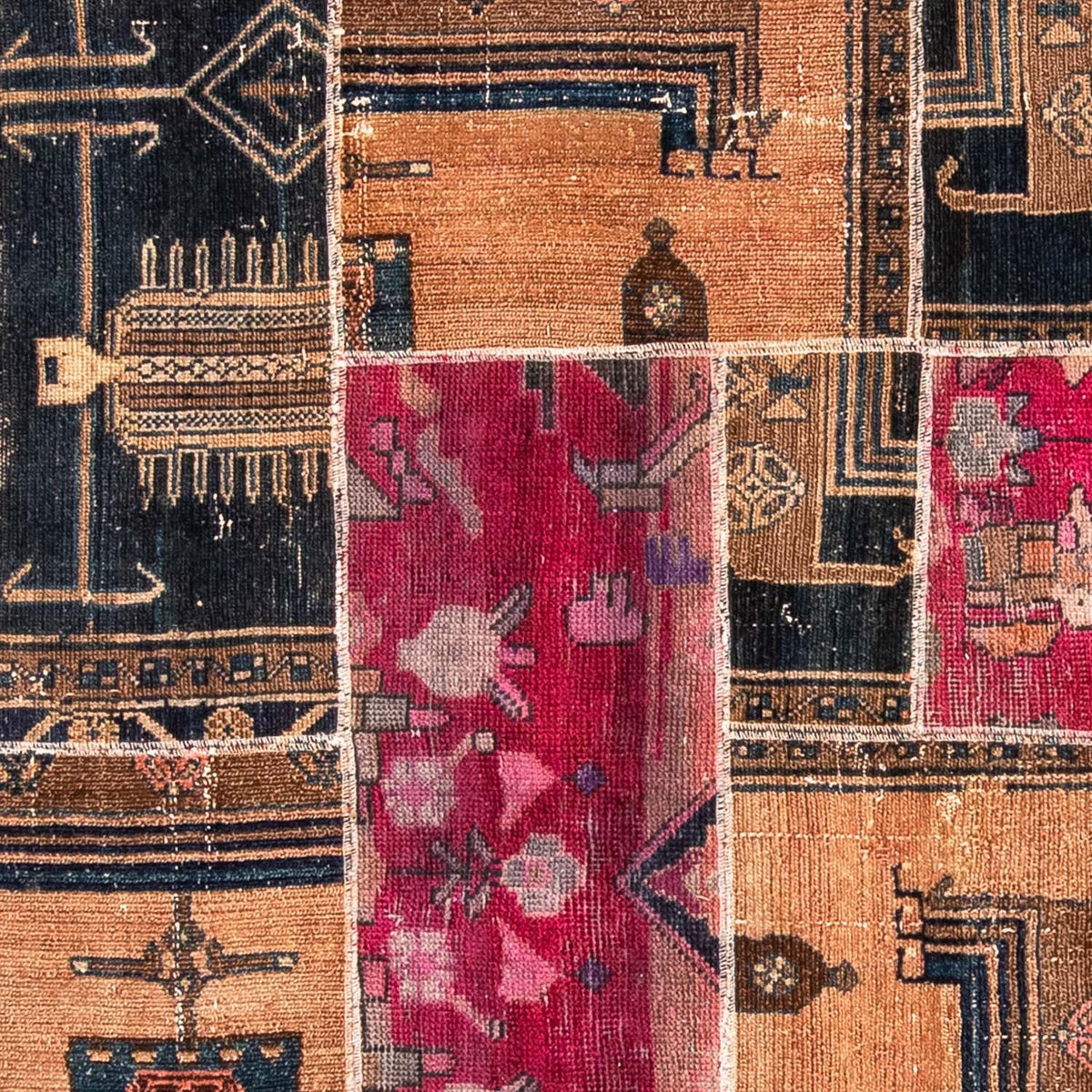 Tapis patchwork - 244 x 164 cm - multicolore