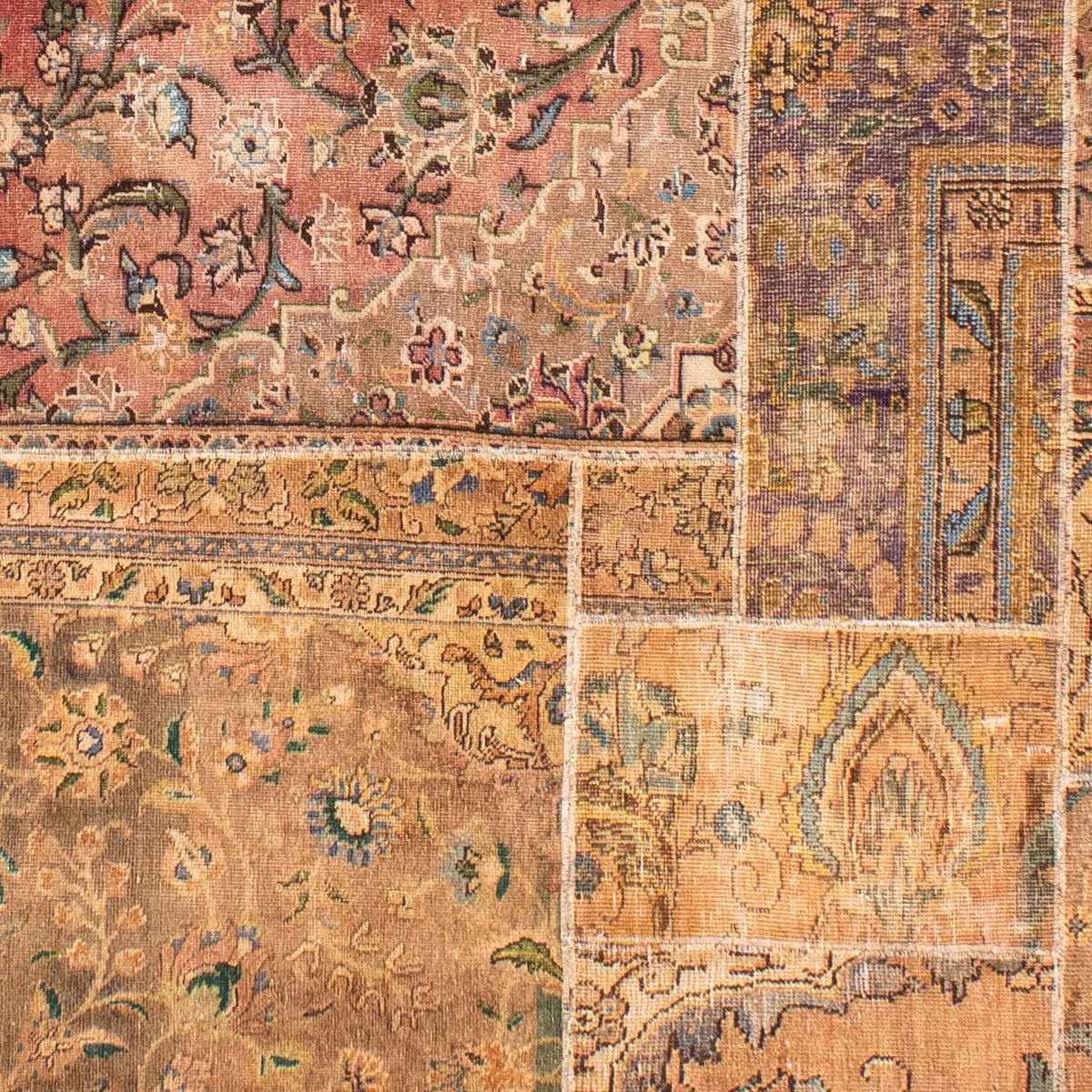 Tapis patchwork - 301 x 241 cm - multicolore