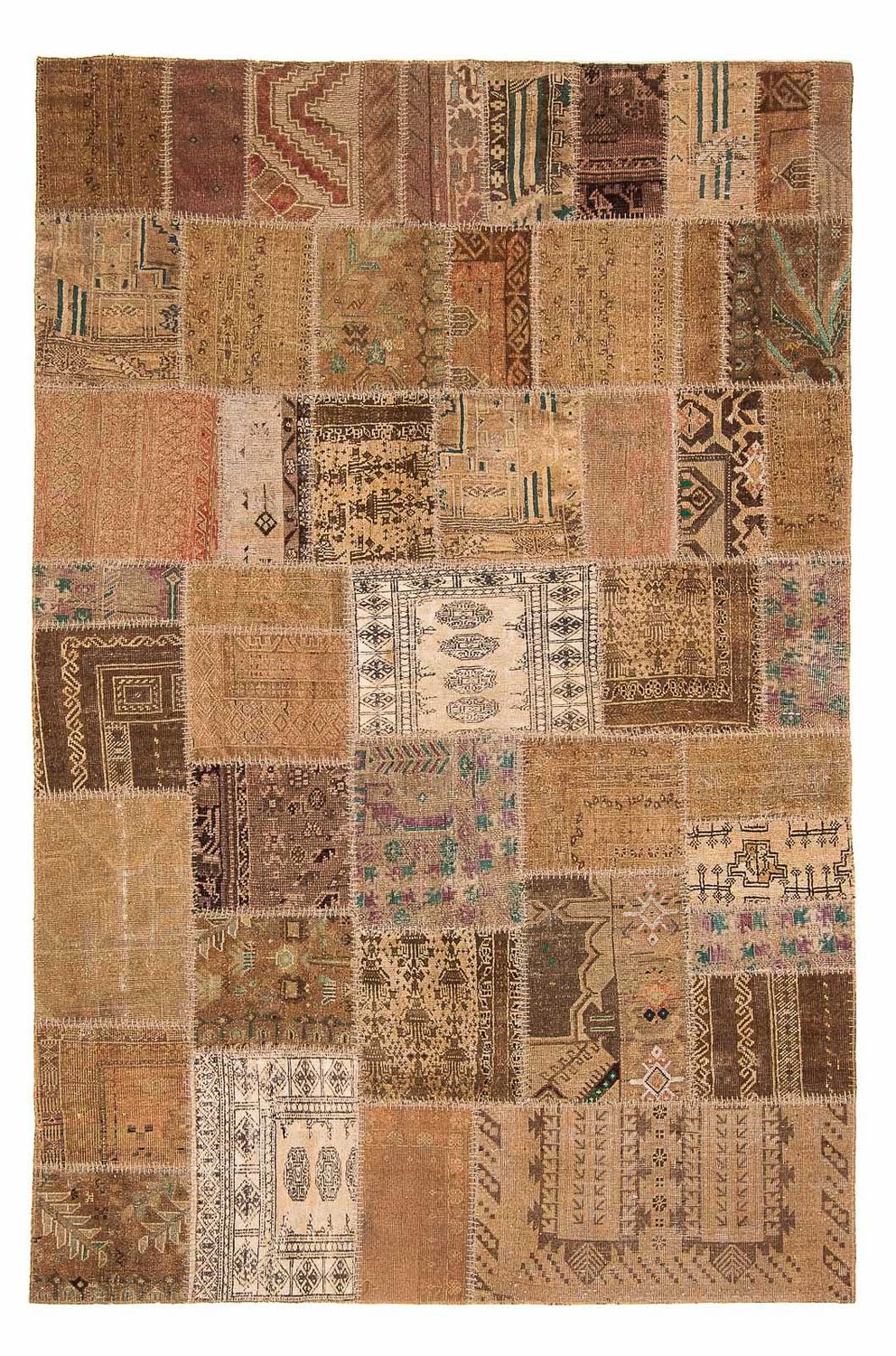 Tapis patchwork - 256 x 172 cm - multicolore