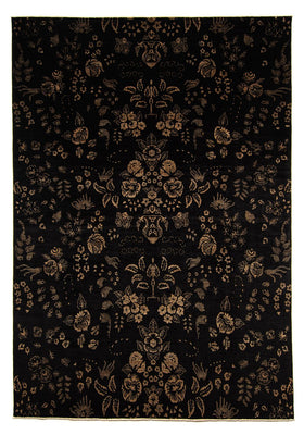 Tapis oriental - 350 x 246 cm - bleu foncé