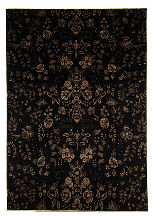 Tapis oriental - 350 x 246 cm - bleu foncé