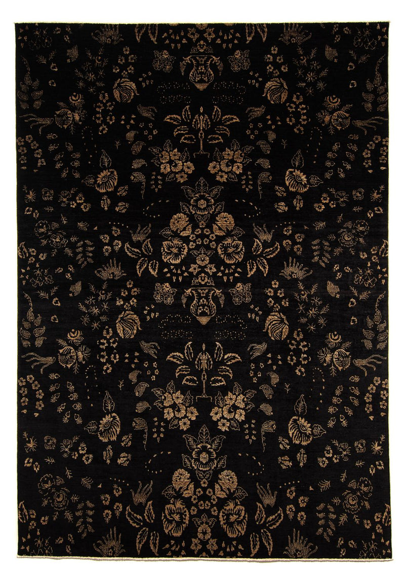 Tapis oriental - 350 x 246 cm - bleu foncé