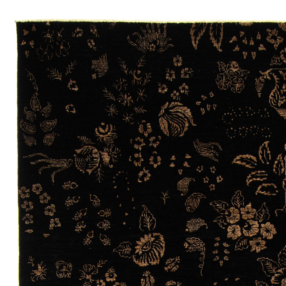 Tapis oriental - 350 x 246 cm - bleu foncé