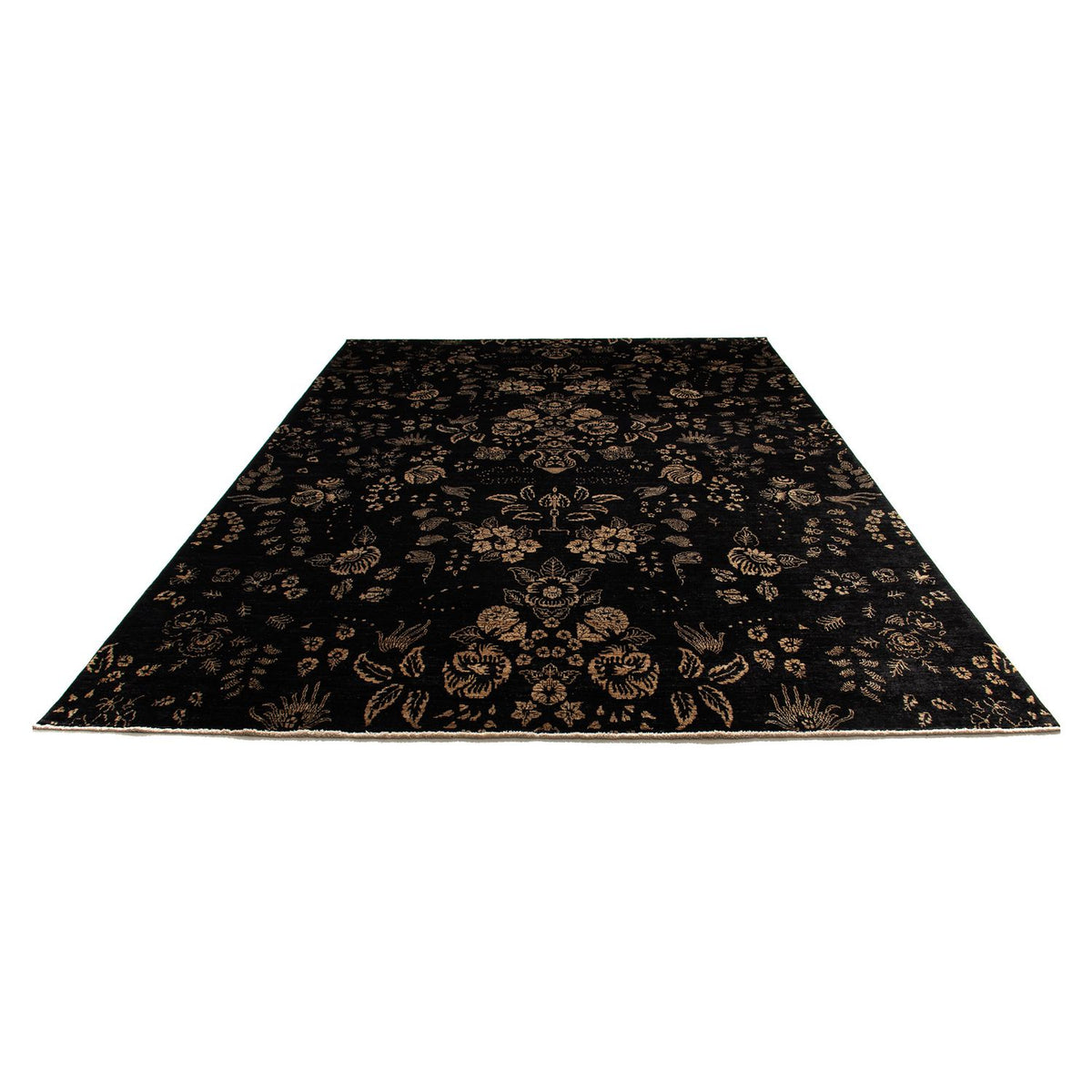 Tapis oriental - 350 x 246 cm - bleu foncé