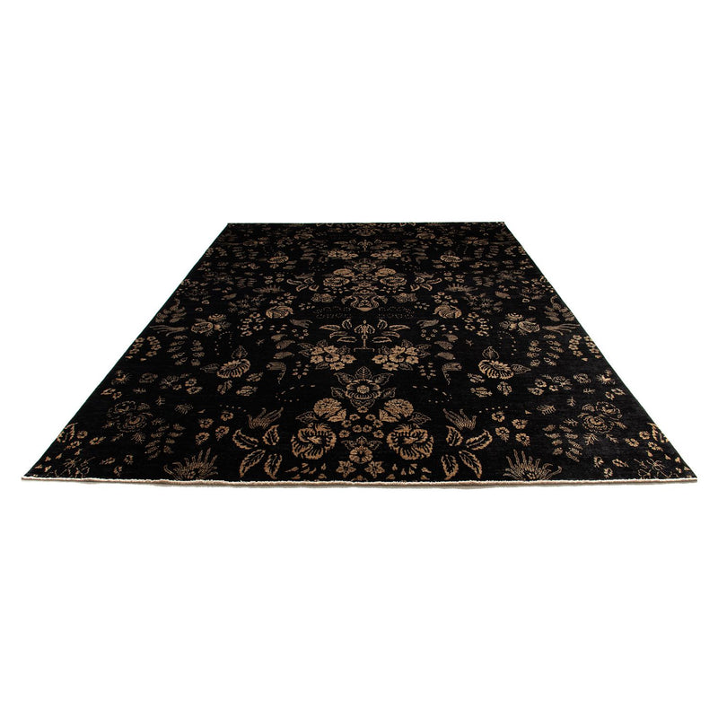 Tapis oriental - 350 x 246 cm - bleu foncé