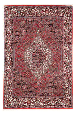 Tapis persan - Bidjar - 241 x 172 cm - rouge foncé