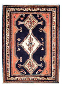 Tapis persan - Bidjar - 238 x 175 cm - bleu foncé