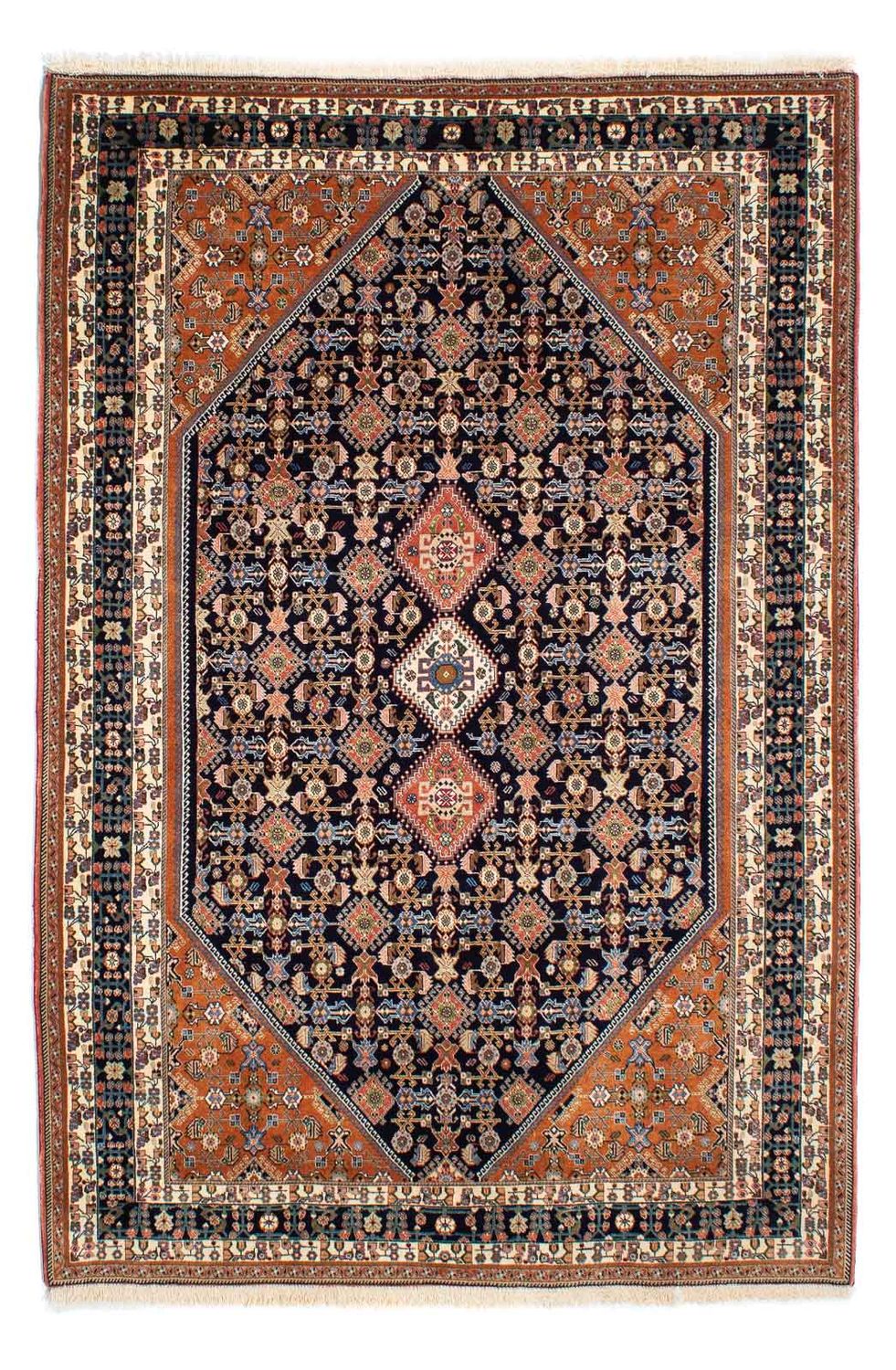 Tapis Gabbeh - Persan Kashkuli - 213 x 143 cm - marron