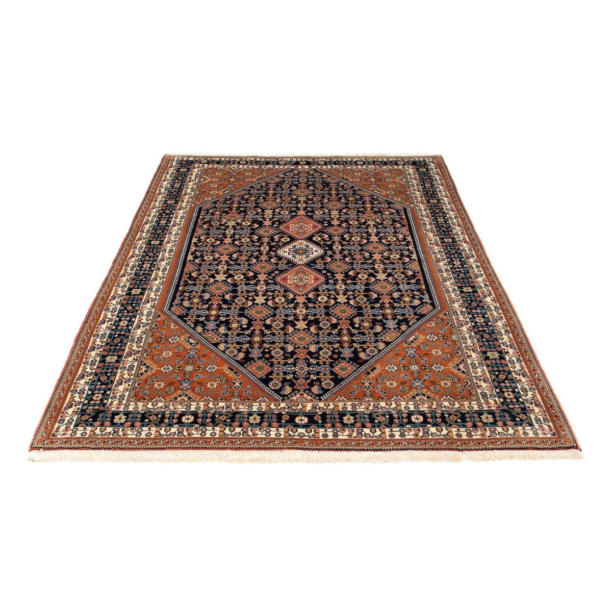 Tapis Gabbeh - Persan Kashkuli - 213 x 143 cm - marron
