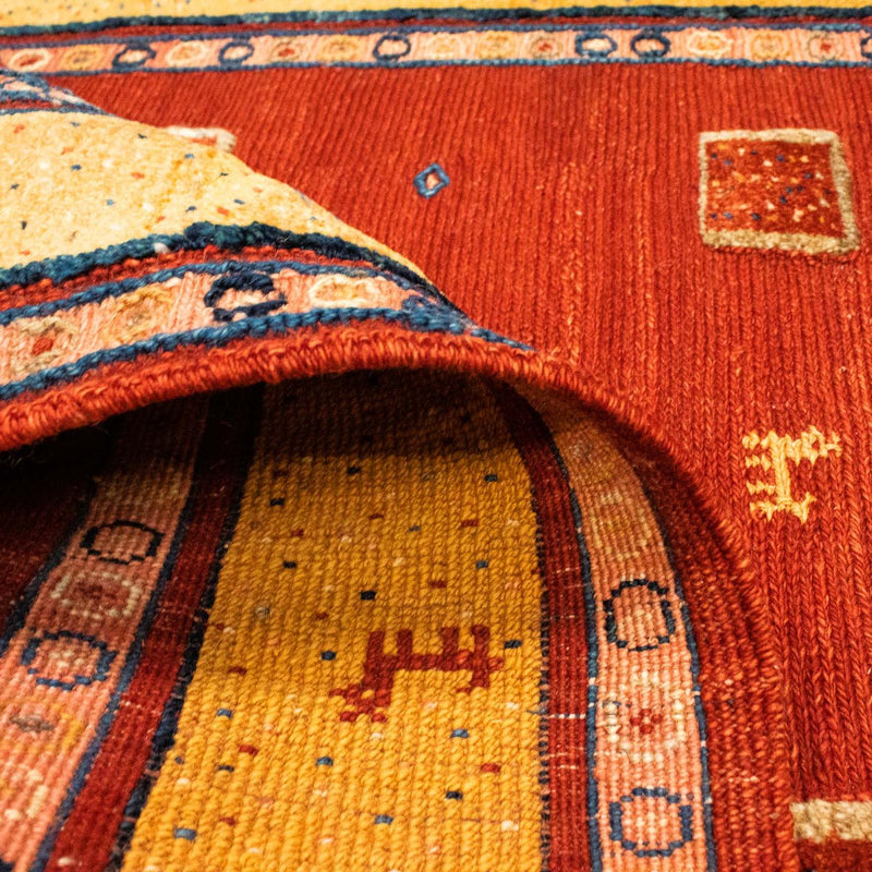 Tapis Kelim - Oriental - 144 x 100 cm - rouge foncé