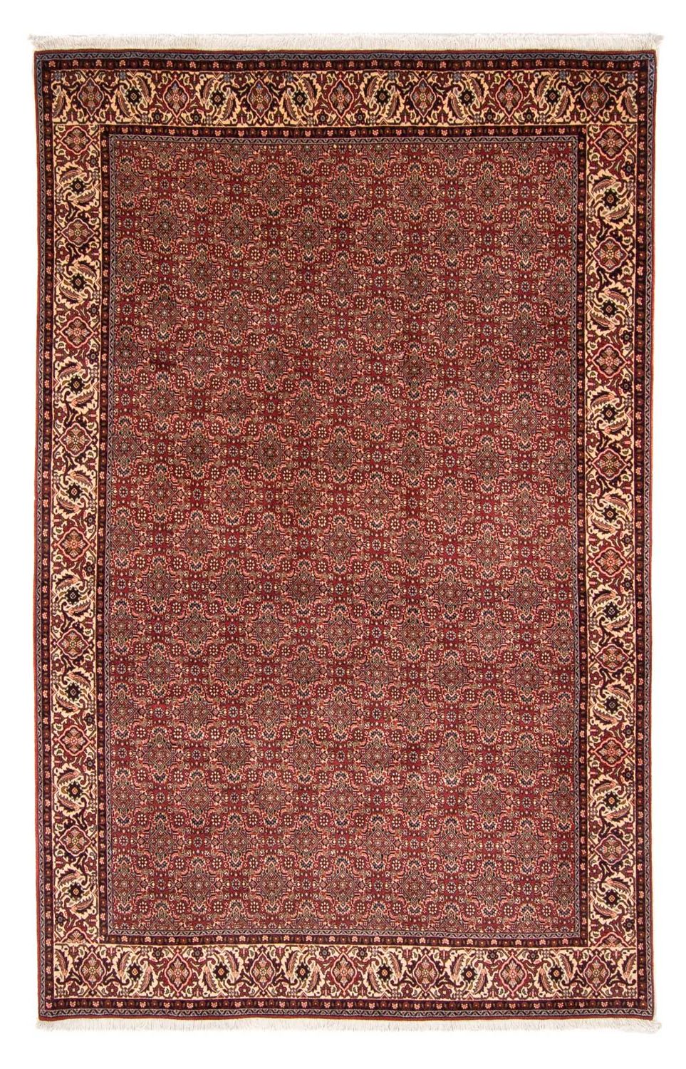 Tapis persan - Bidjar - 298 x 200 cm - rouge foncé