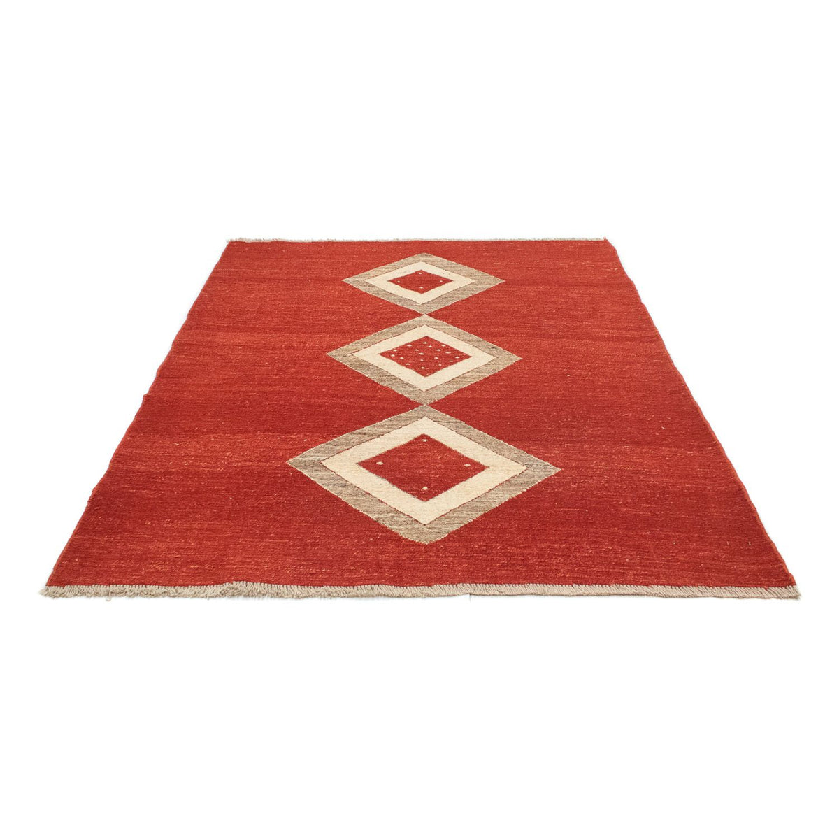 Tapis Gabbeh - Persan - 190 x 150 cm - rouge