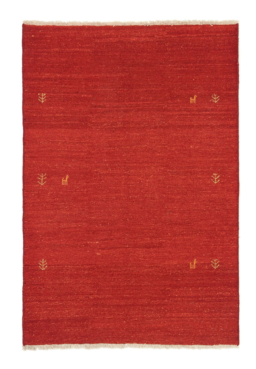 Tapis Gabbeh - Persan - 174 x 118 cm - rouge