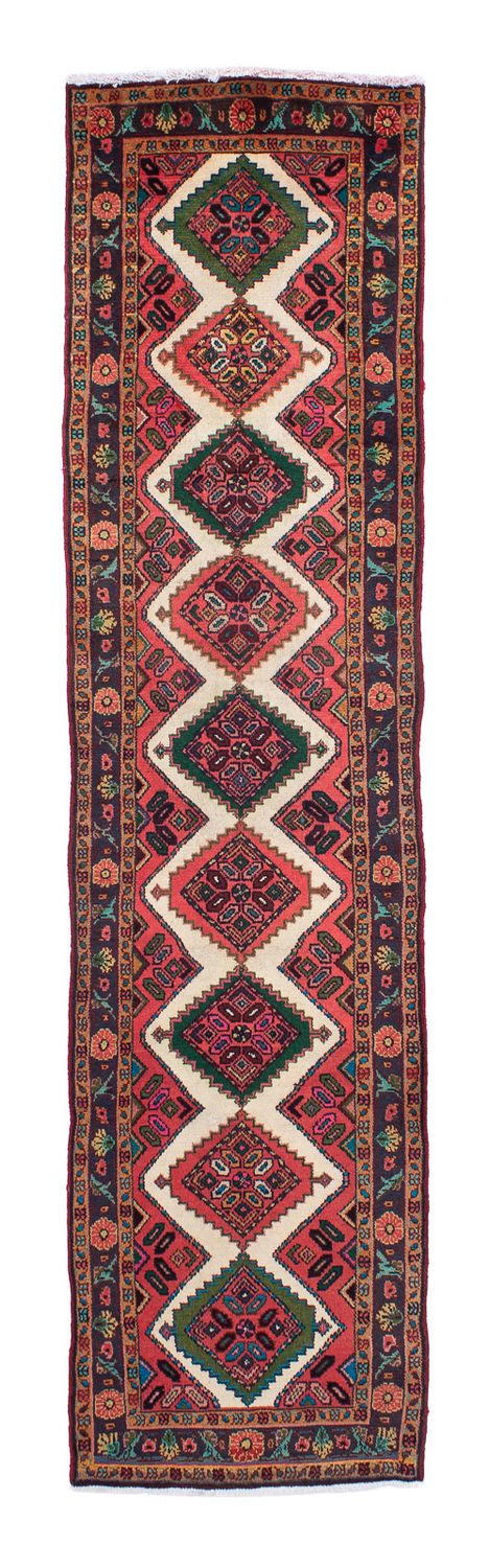 Tapis de couloir Tapis persan - Nomadic - 290 x 70 cm - rouge clair