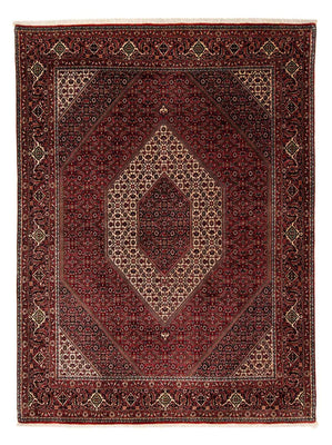 Tapis persan - Bidjar - 251 x 201 cm - rouge foncé