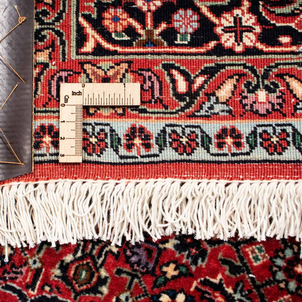 Tapis persan - Bidjar - 251 x 201 cm - rouge foncé