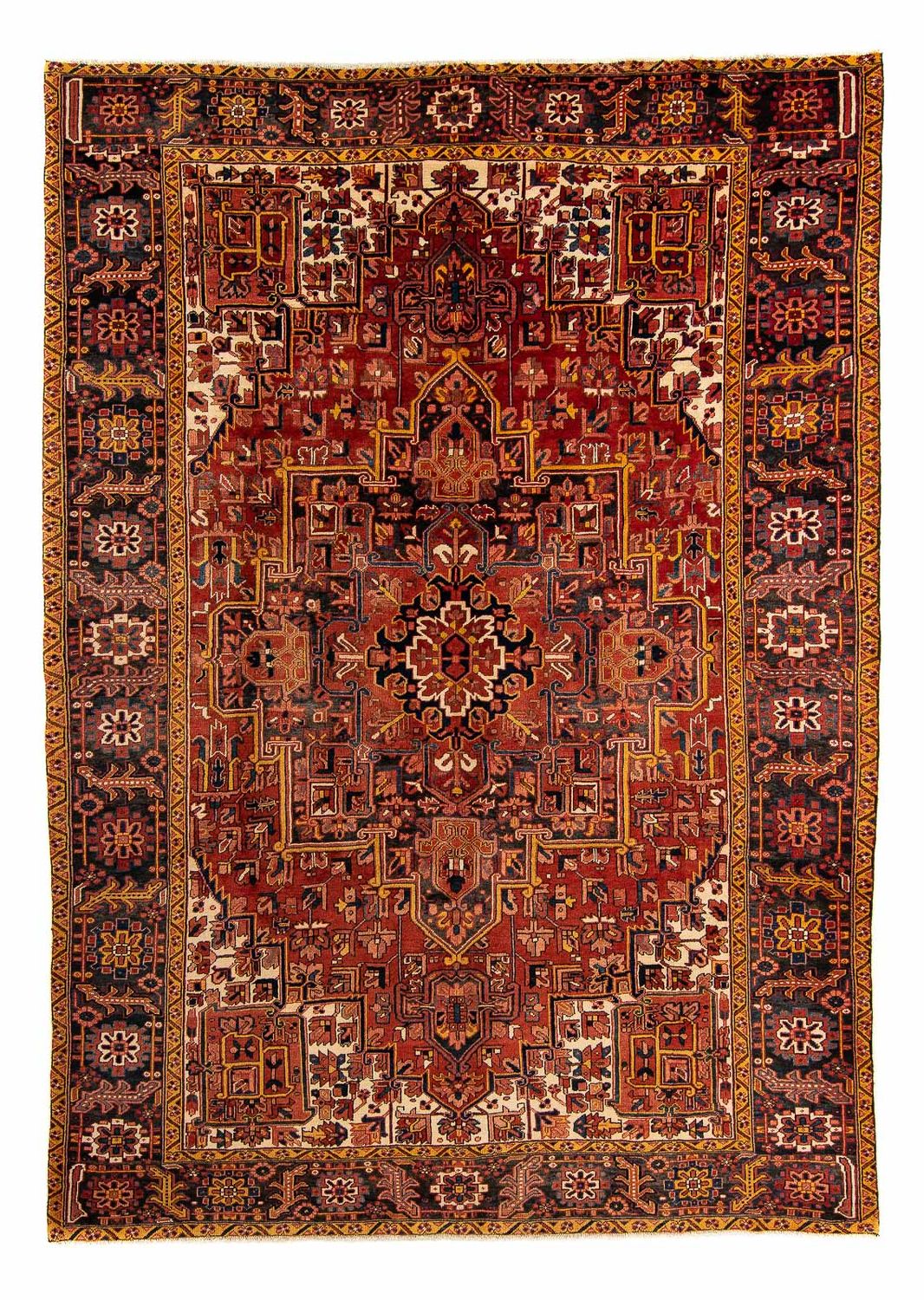 Tapis persan - Nomadic - 395 x 291 cm - rouge foncé