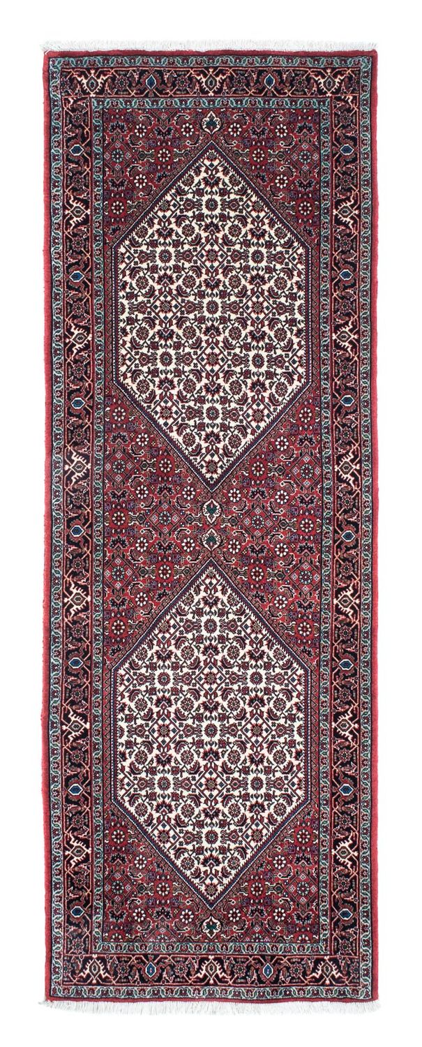 Tapis de couloir Tapis persan - Bidjar - 208 x 73 cm - rouge