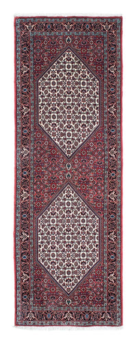 Tapis de couloir Tapis persan - Bidjar - 208 x 73 cm - rouge