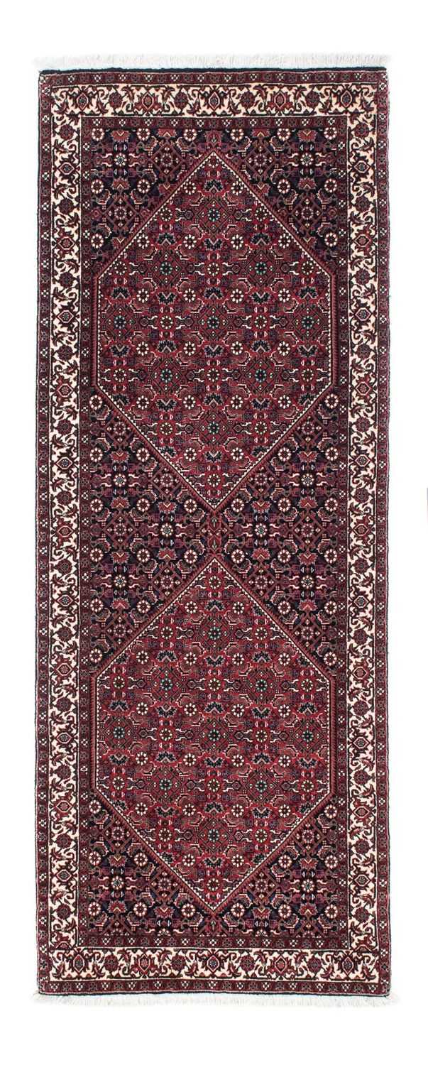 Tapis de couloir Tapis persan - Bidjar - 200 x 76 cm - bleu foncé